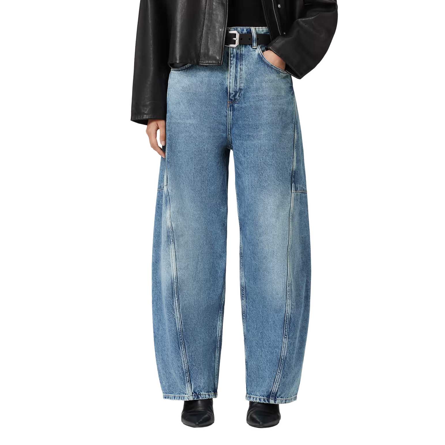 AllSaints Carter Barrel Leg Jeans